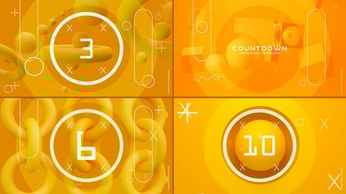 Dynamic 3D Geometric Countdown for Modern Events and Openers