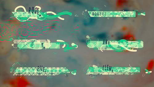 Tercios inferiores coloridos