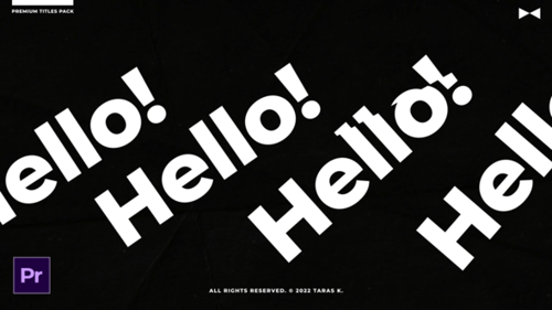 Dynamic Kinetic Typography Titles with Glitch Effects