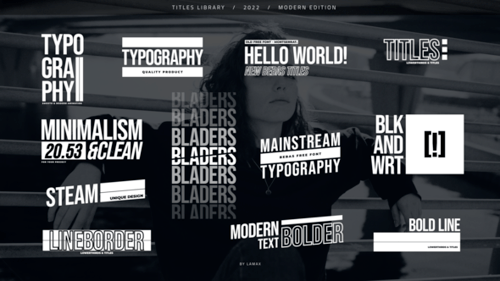 Modern Typography Titles | DaVinci Resolve