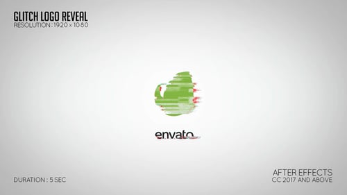 Glitch Logo Reveal