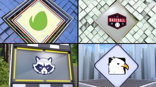 3D Logo Transition (4-pack)