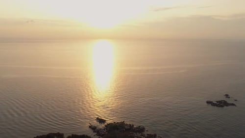 Sonnenuntergang über dem Meer