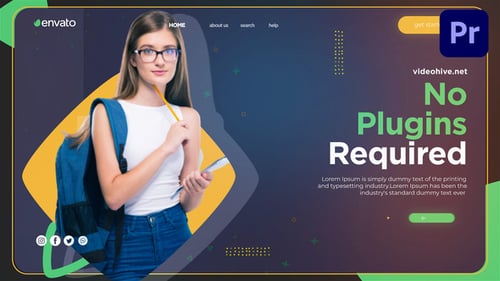 Clean Online Learning Slideshow with Modern Transitions