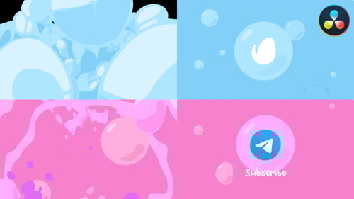 Dynamic Liquid Bubble Logo Reveal Opener