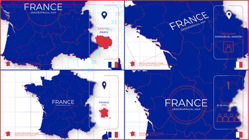 France Geographical Map Data Presentation