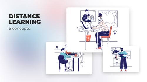 Aprendizaje a distancia: conceptos planos