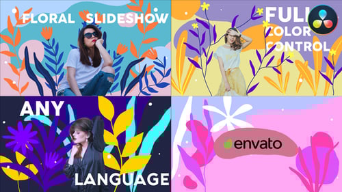Floral Slideshow | DaVinci Resolve