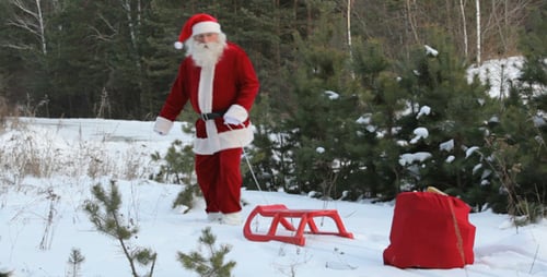 Sac perdant Père Noël