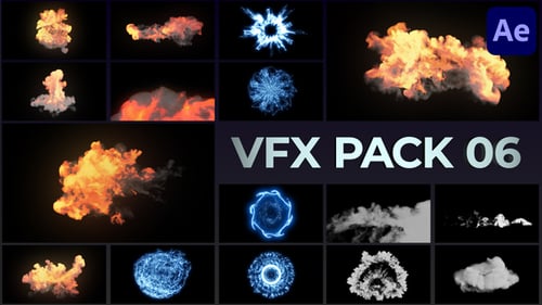 Paquete de elementos VFX 06 para After Effects
