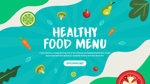 Healthy Eating Menu Presentation for Fresh Food Promos