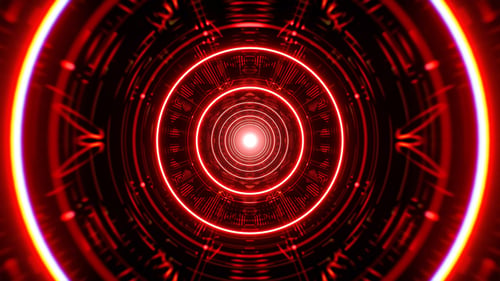 Red Music Visuelle Lichter Tunnelbewegung