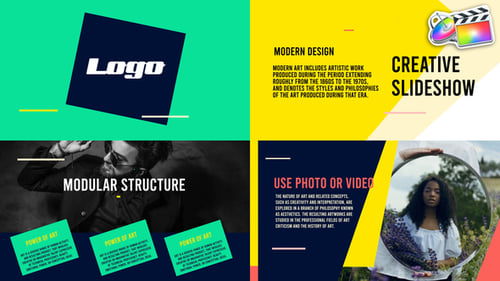 Creative Colorful Slideshow for FCPX