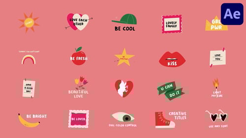 Whimsical Hand-Drawn Animated Titles and Icon Overlays