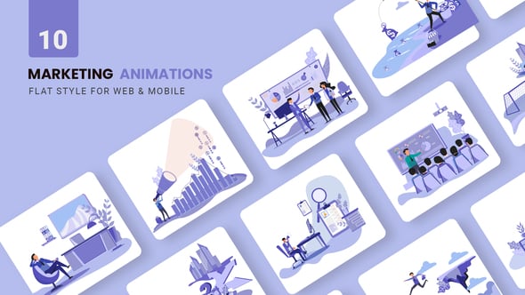 Business Marketing Animations - Flat Concept, Product Promo ft ...