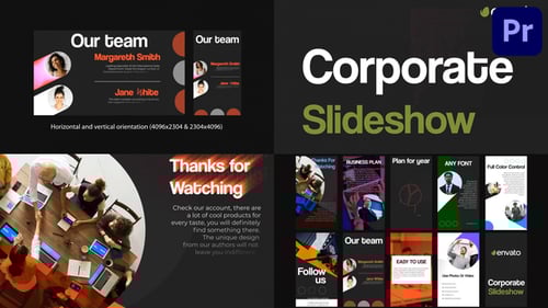 Dynamic Corporate Business Presentation Slideshow for Premiere Pro