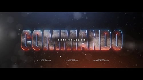 Commando Title Design