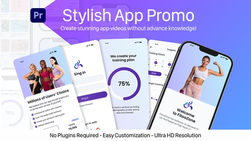 Realistic App Promo Template for Premiere Pro with Essential Graphics