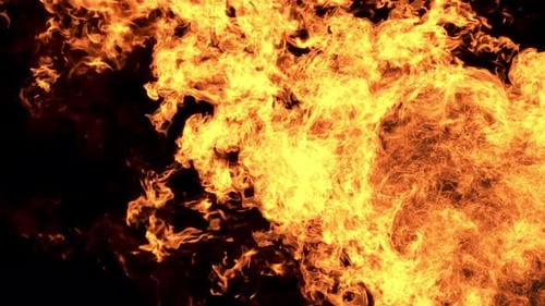 Realistic Dynamic Fire Wall Transition Background