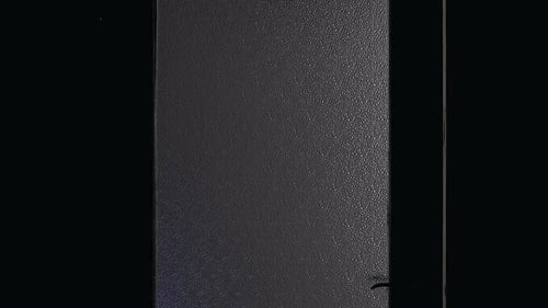 Spy Breaking Into Office at Night With Gun and Flashlight, Secret Mission