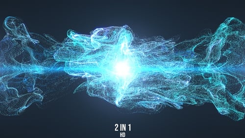 Abstract Particle Energy Logo Reveal