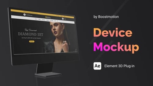 Fashion - Website Presentation Fashion Device Mockup