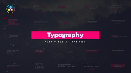 Minimal Titles for Davinci Resolve v2.0