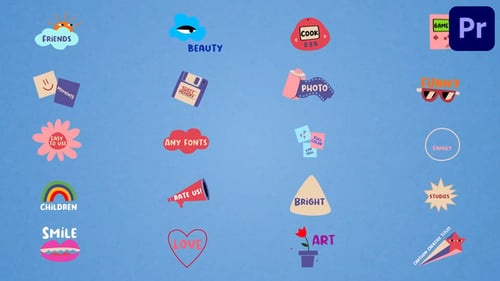 Cartoon Creative Titles for Premiere Pro