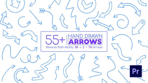 Hand Drawn Arrow Pack Mogrt