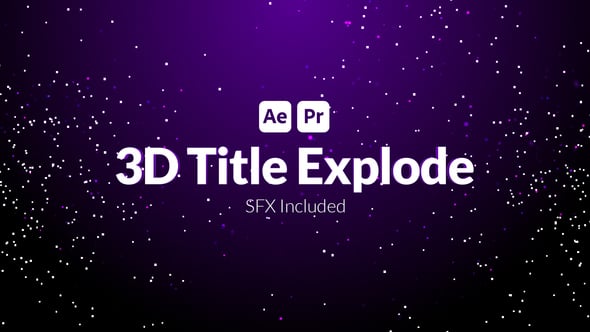 3D Title Explode, Titles ft. title 3d & title - Envato