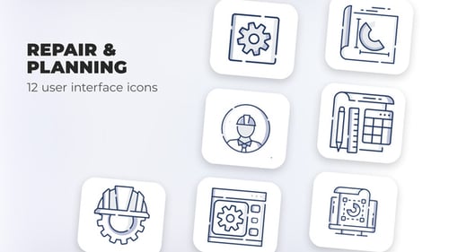 Repair & Planning- user interface icons