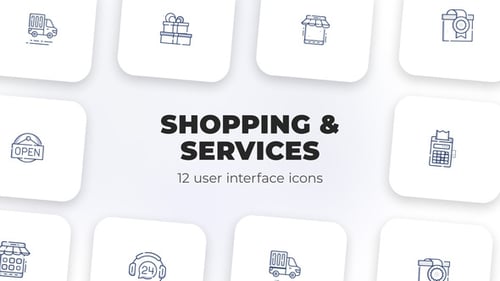 Shopping & Services- user interface icons
