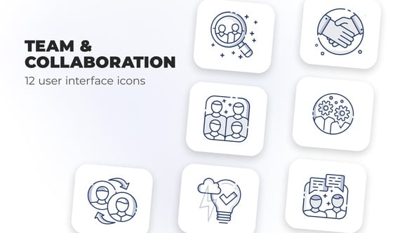 Team & Collaboration- user interface icons, Elements ft. brainstorm ...