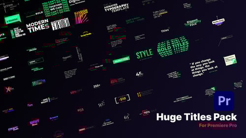 Dynamic Motion Graphic Titles and Lower Thirds Pack
