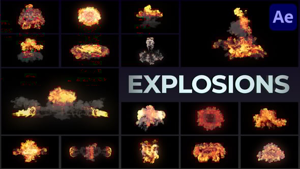 Real Explosions Effects for After Effects, Elements ft. fire ball ...
