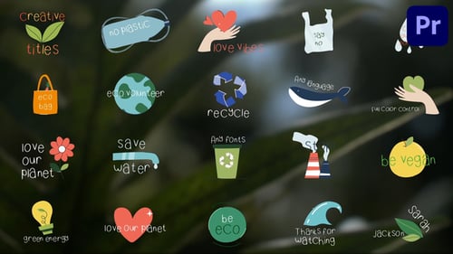 Nature and Ecology Titles | Premiere Pro MOGRT