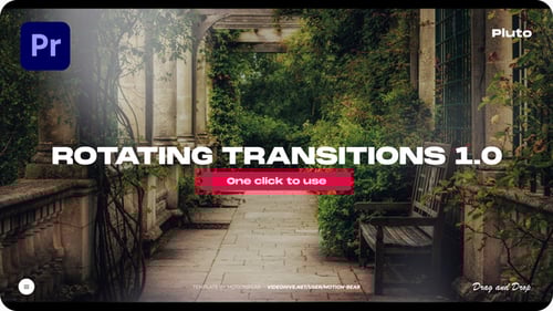 Dynamic Spin Rotation Transitions Pack for Video Editing