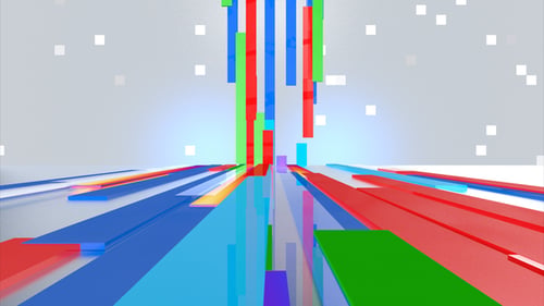 Rectangular Straight Line Social Media Color Background