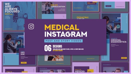 Modern Medical Instagram Stories and Posts for Health Brands