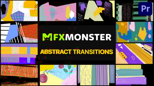 Dynamic Hand-Drawn Abstract Transitions Pack