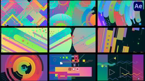 Dynamic Abstract Fluid Shape Transitions