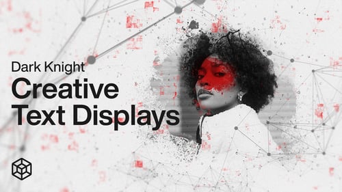 Dynamic Text Reveal with Abstract Glitch and Network Effects