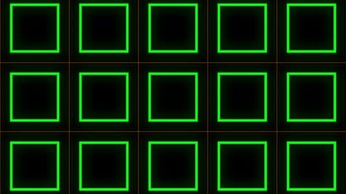 Pulsing Neon Square Grid Loop Background Animation