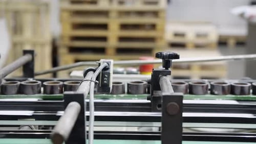 Automated Printing Press in Operation