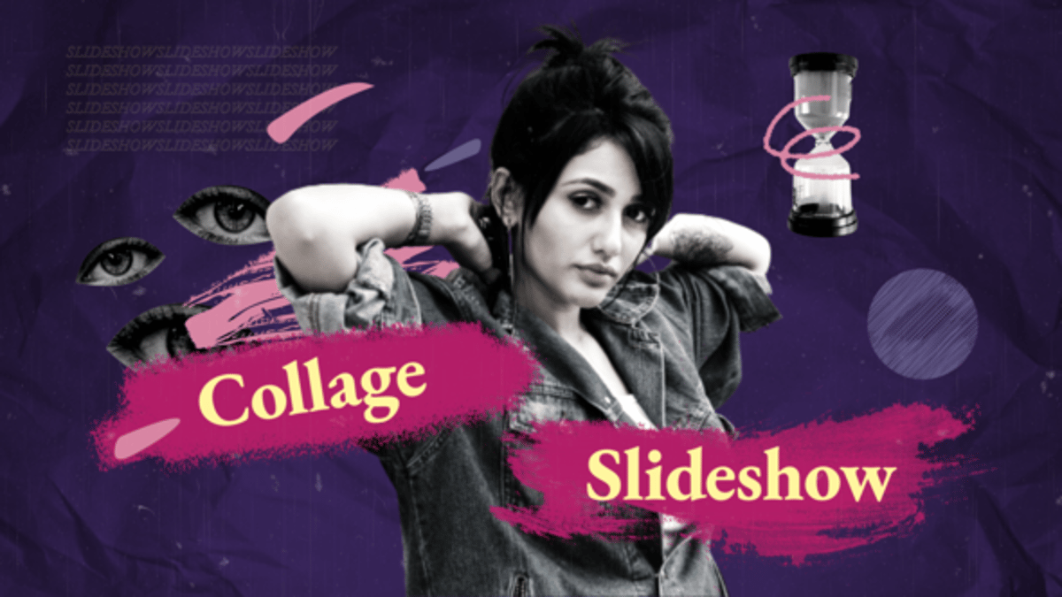 Dynamic Collage Photo Slideshow with Animated Typography, Video ...