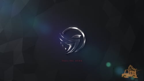 Luxurious Metal Logo Reveal with Cinematic Flares