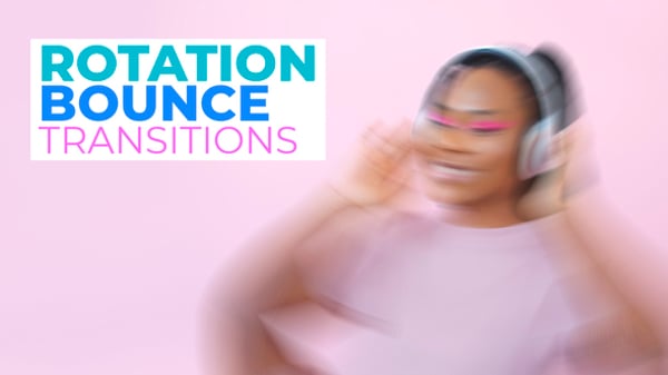 Dynamic Rotation and Bounce Video Transitions Pack, Elements ft ...