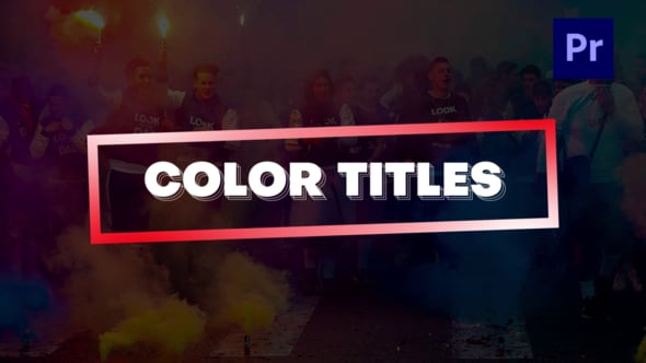 Colorful Text Titles, Titles ft. text & color luts - Envato