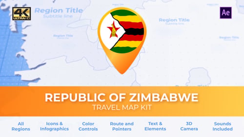 Mapa do Zimbábue - Mapa de viagem da República do Zimbábue