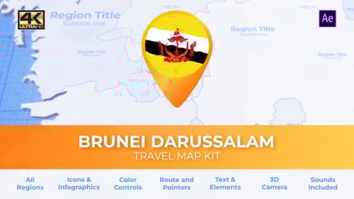 Mapa de Brunei - Mapa de viagem de Brunei Darussalam